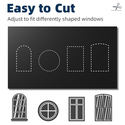 Portable Blackout Curtains 71"×60" (Black / 60"W x 71"L (Pack of 1))