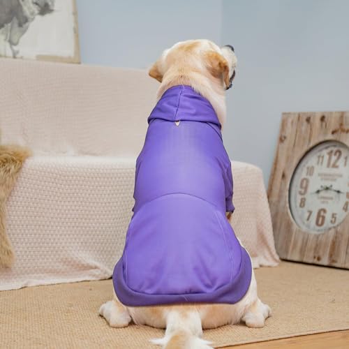 Dog Hoodie for Large Medium Small Dogs (Purple / X-Large)