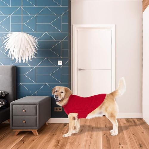 Dog Sweater for Large Dogs (Red / Large)