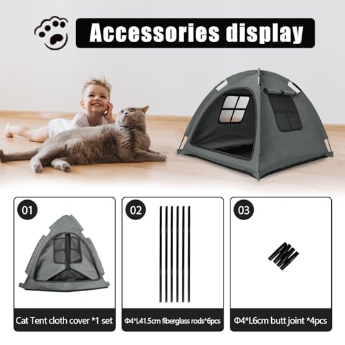 Anti Anxiety Open Pet Tent for Cats & Dogs (Contemporary)