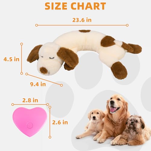 Heartbeat Puppy Toy for Dogs (cream-coloured)