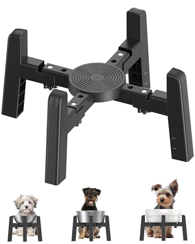 Dog Bowl Stand with Adjustable Width [Stand Only] (H: 6.3''; W: 6.1-10.4'')