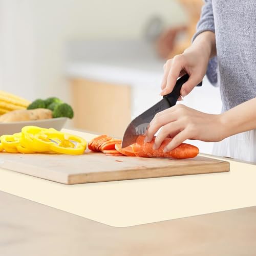 Extra Large Silicone Mats for Countertop (03-beige / 23.6"L x 15.7"W)