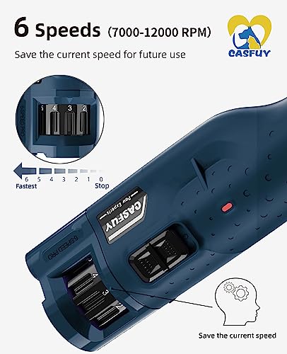 Dog Nail Grinder Quiet (Blue)