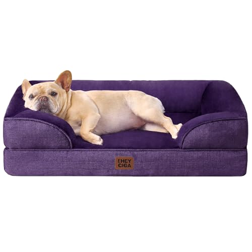 Orthopedic Dog Bed Medium Size Dog (Purple / 30.0"l X 20.0"w X 6.5"th)