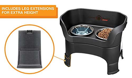 Neater Feeder Deluxe Mess (Large + Standard Bowl / Midnight Black)