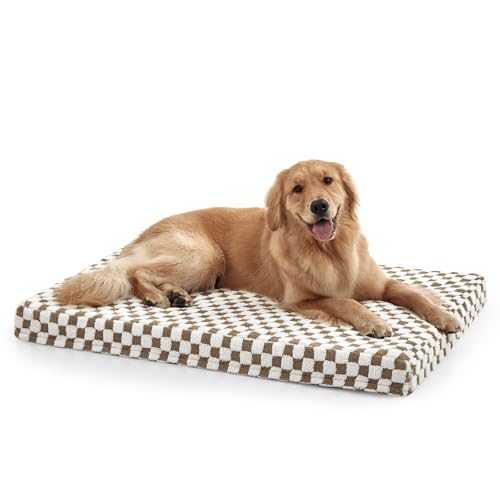 Dog Bed for Large Dogs (L (36x27) / Brown)