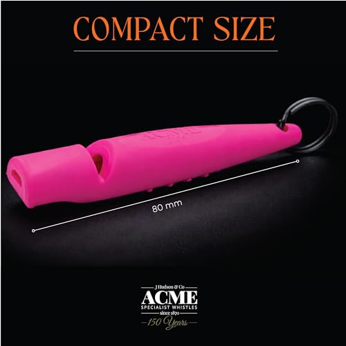 Alpha 210.5 Professional Dog Training Whistle with Enhanced Ergonomic Grip. BPA (Day Glow Pink)