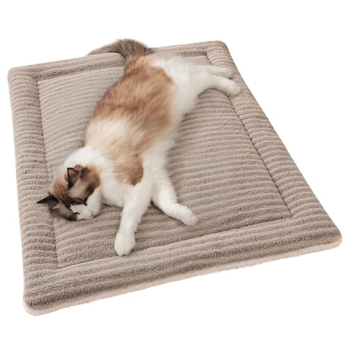 Self Warming Cat Bed Mat (Coffee / M(23.6×15.7x 1.5inch))