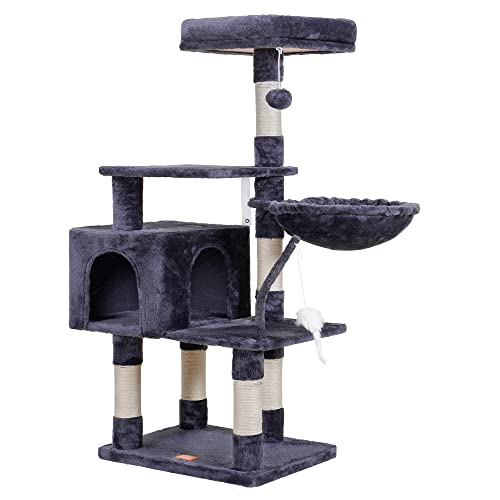 Cat Tree with Toy (50.4 inch / Smoky Gray)