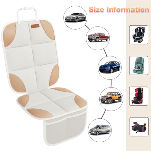 2 Pack in Gift Box Car Seat Protector (Box-Beige Brown / 2PS-Box)