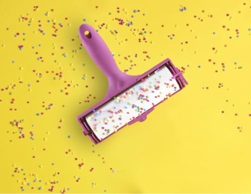 Large Lint Roller 6.3" with Extra Refill (1 Roller + 1 Refill (120 Sheets Total))