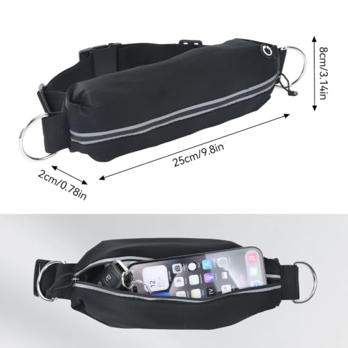 Hands Free Double Dog Leash with Waist Bag 82.7" Medium Large 2 Dogs - PetSolution