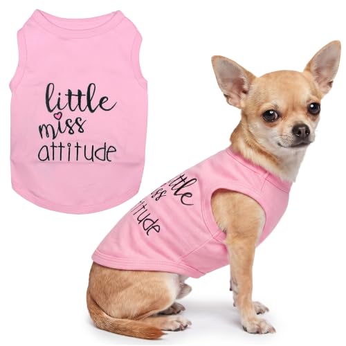 Dog Shirt 100% Cotton Shirts for Small Dogs (S(5-8lbs))