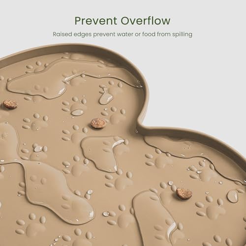 Dog Food Mat Anti (25.6" x 13" / Khaki)