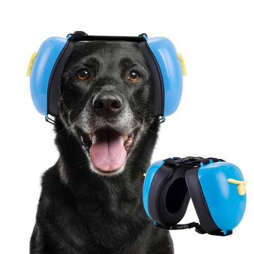 Dog Ear Muffs for Noise Protection (Blue / X-Large)