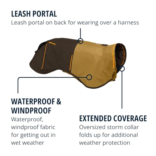 Sun Shower Dog Raincoat (Earth Brown / X-Small)