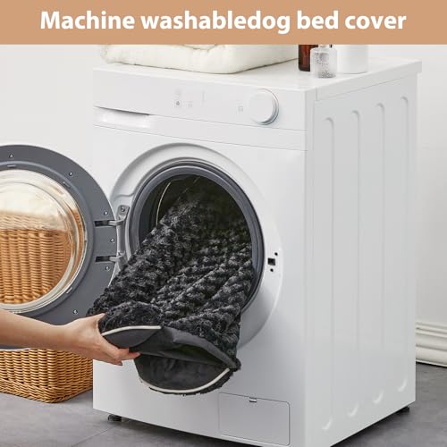Orthopedic Washable XXL Dog Bed for Senior Dog Cozy Sleep (54.0"l X 36.0"w X 7.0"th / Light Black)