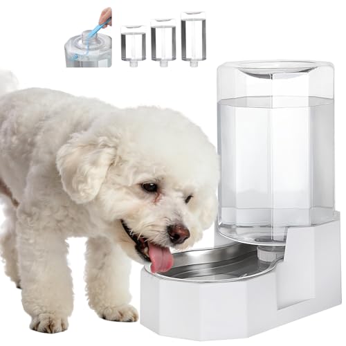 Dog Water Bowl Dispenser (White / 6L Without Filter)