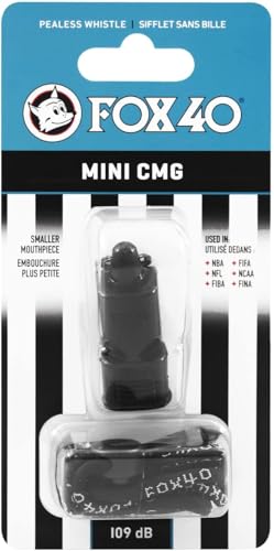 Mini Official CMG Cushioned Mouth Grip Pealess Whistle & Lanyard