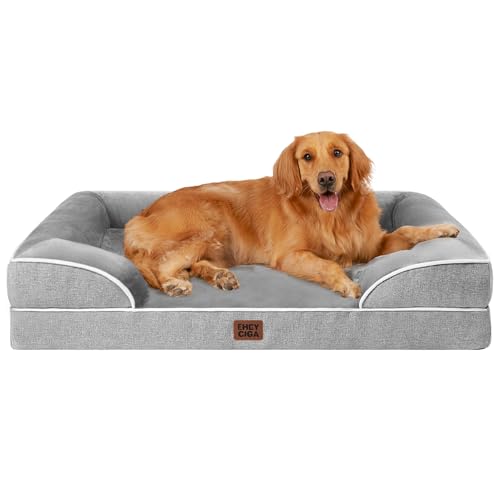 Orthopedic Dog Beds Large Sized Dog (Grey / 36.0"l X 27.0"w X 6.5"th)