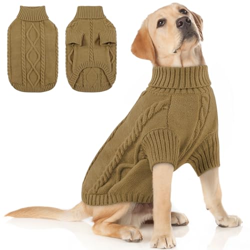 XXL Dog Sweater (XX-Large / Light Brown)
