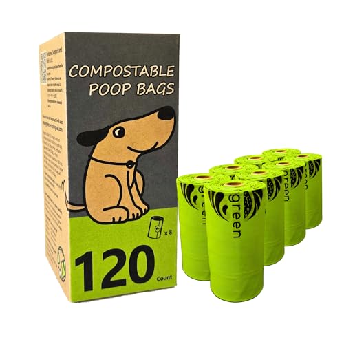 Dog Poop Bag Compostable Doggie Poop Bags Refills (9x13 Inch (Pack of 120))