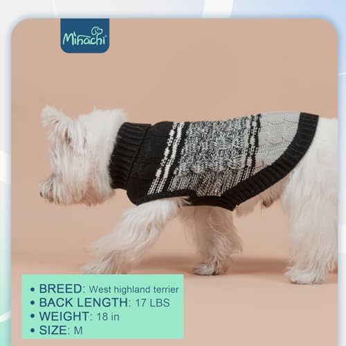 Dog Sweaters for Medium Dogs Girl Boy (Medium / #1 Black)