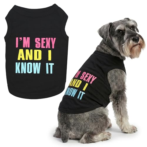 Dog Shirt 100% Cotton I am Sexy Shirts for Large Dogs (Extra Extra Large / Sexy and I Know It)