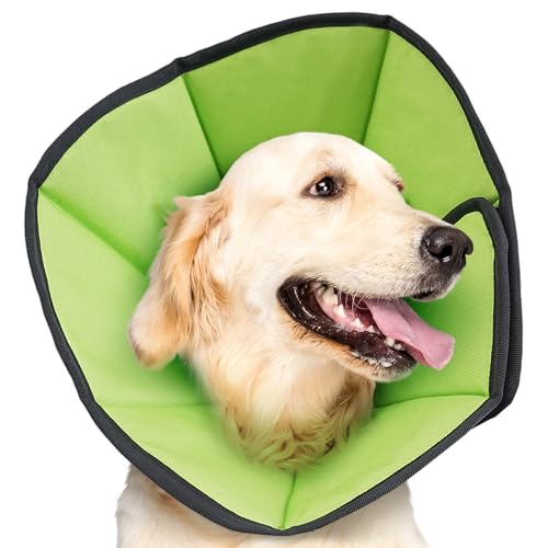 Soft Dog Cone After Surgery (Green / L (Neck:11"-15"))