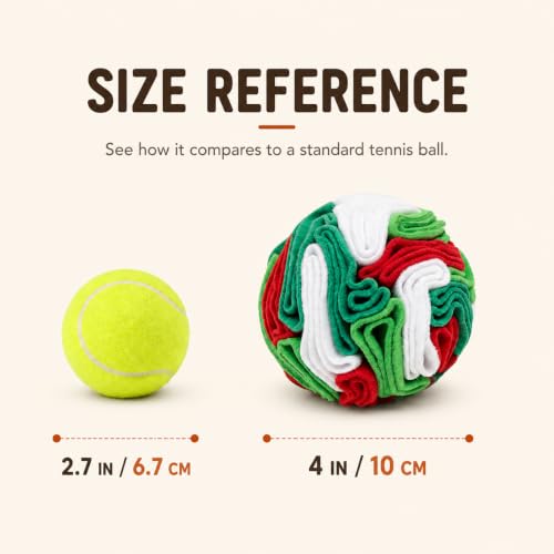 Multi Color Snuffle Ball for Dogs (White & Green / Small)
