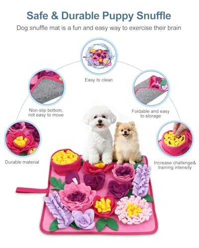 Snuffle Mat for Dogs (Pink)