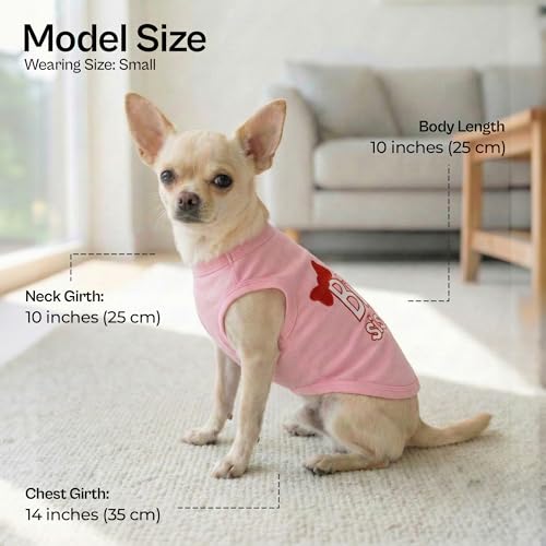 Dog Shirt 100% Cotton Shirts for Small Dogs (X-Small (3-5lbs))
