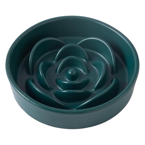 8.25'' Ceramic Slow Feeder Dog Bowls (8.25 inch / Green)