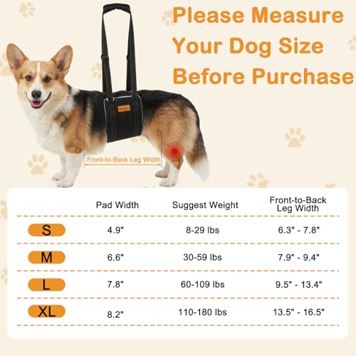 Dog Lift Harness for Large Dogs (L)
