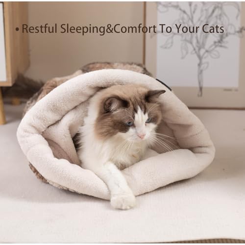 Cat Bed Cave Sleeping Bag (khaki)