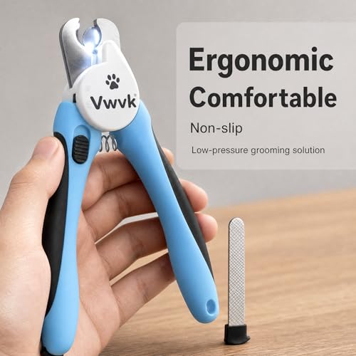 Dog Nail Clippers with Light (Blue)