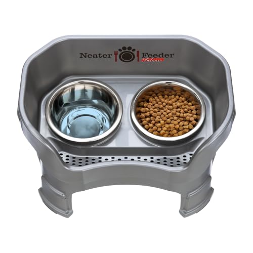 Neater Feeder Deluxe Mess (Medium + Standard Bowl / Gunmetal)