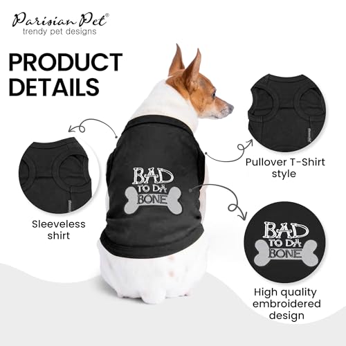 Dog Shirt 100% Cotton Shirts for Large Dogs (Extra Extra Extra Large / Bad to da Bone)