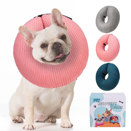 Inflatable Dog Cone Collar (Pink / NEW S(Neck: 11"-12.5" | Diameter: 10.5"))