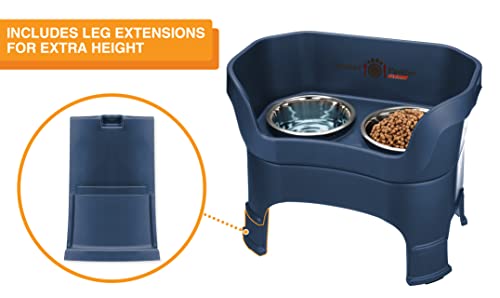 Neater Feeder Deluxe Mess (Large + Standard Bowl / Dark Blue)
