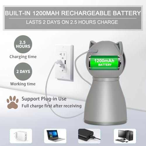 Interactive Cat Toys Laser for Indoor Cats (Gray)