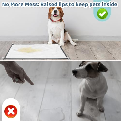 1 Dog Pee Pad Holder Puppy Pad Tray 30 x 24 Inch (Gray)