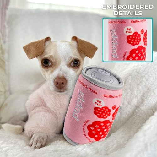 Puppi Plush Dog Toy (Puppi Ruffberry Rose (Pink, Red))