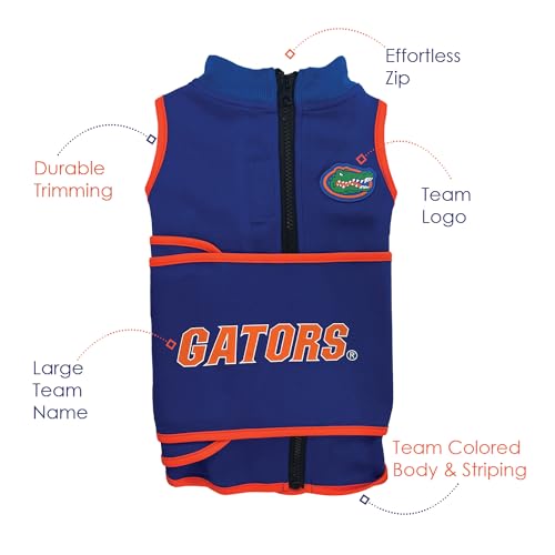 NCAA Florida Gators Dog Anxiety Shirt Calming Soothing Vest (Extra Small / Florida Gators)
