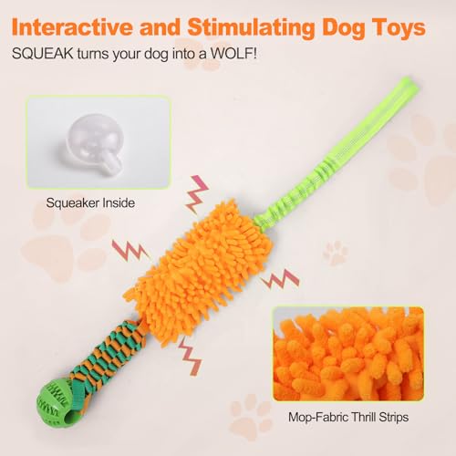 Dog Tug Toy Interactive Dog Rope Toys (Orange Tug Toy / Medium)