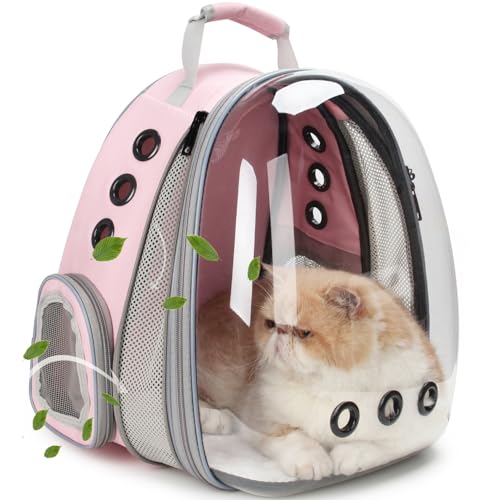 Cat Carrier Backpack (Front Expandable-Pink)