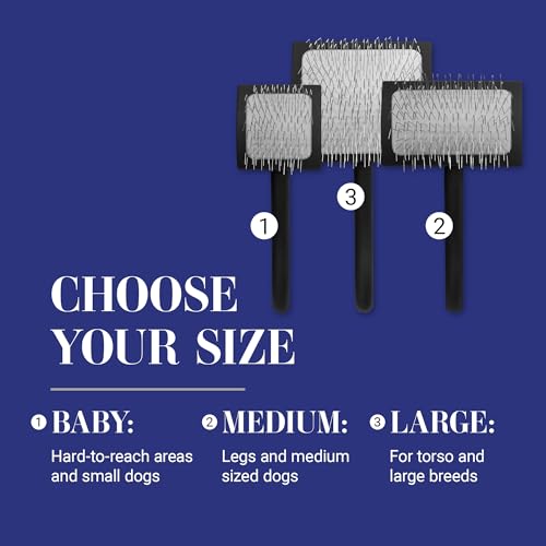Big K Dog Slicker Brush for Dogs (Large / Black)