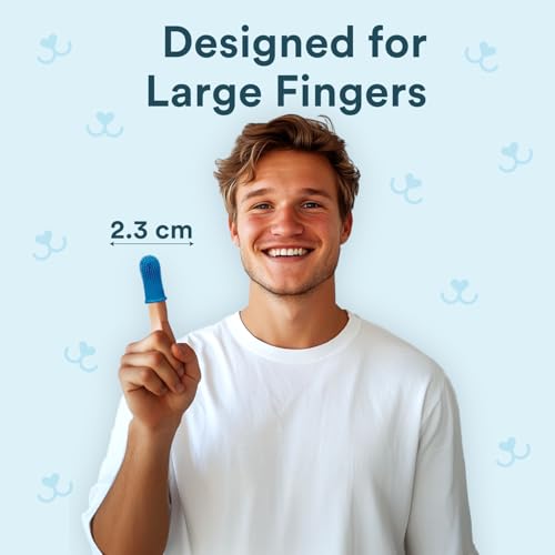 Large Dog Toothbrush (Large Navy Blue (2-pack))