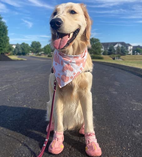 Dog Shoes for Hot Pavement (Size 5: 2.4''x2.8''(W*L) (Pack of 4))